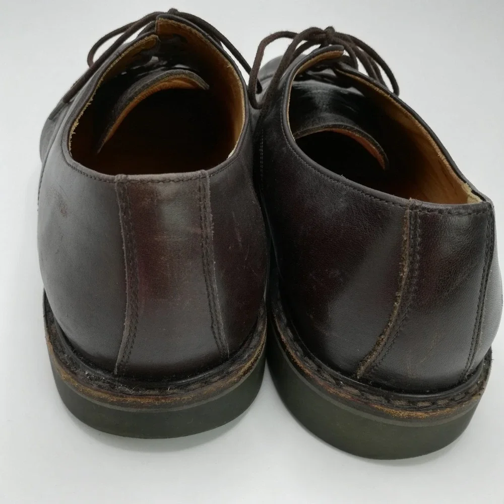 Mephisto Shoes Mens Oxford Melchior Cap Toe Brown Pebble Grain Leather 11